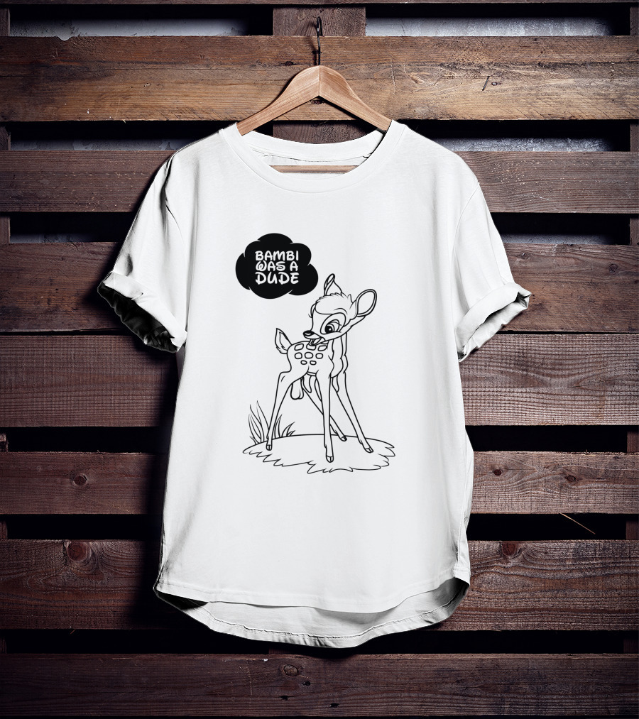 Bambi Was A Dude Deer Cartoon Classic T-Shirt
