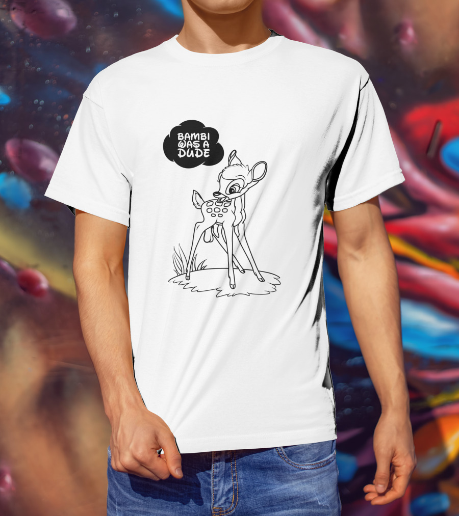 Bambi Was A Dude Deer Cartoon Classic T-Shirt