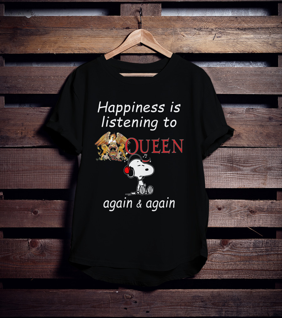 Queen Snoopy Headphones T-Shirt