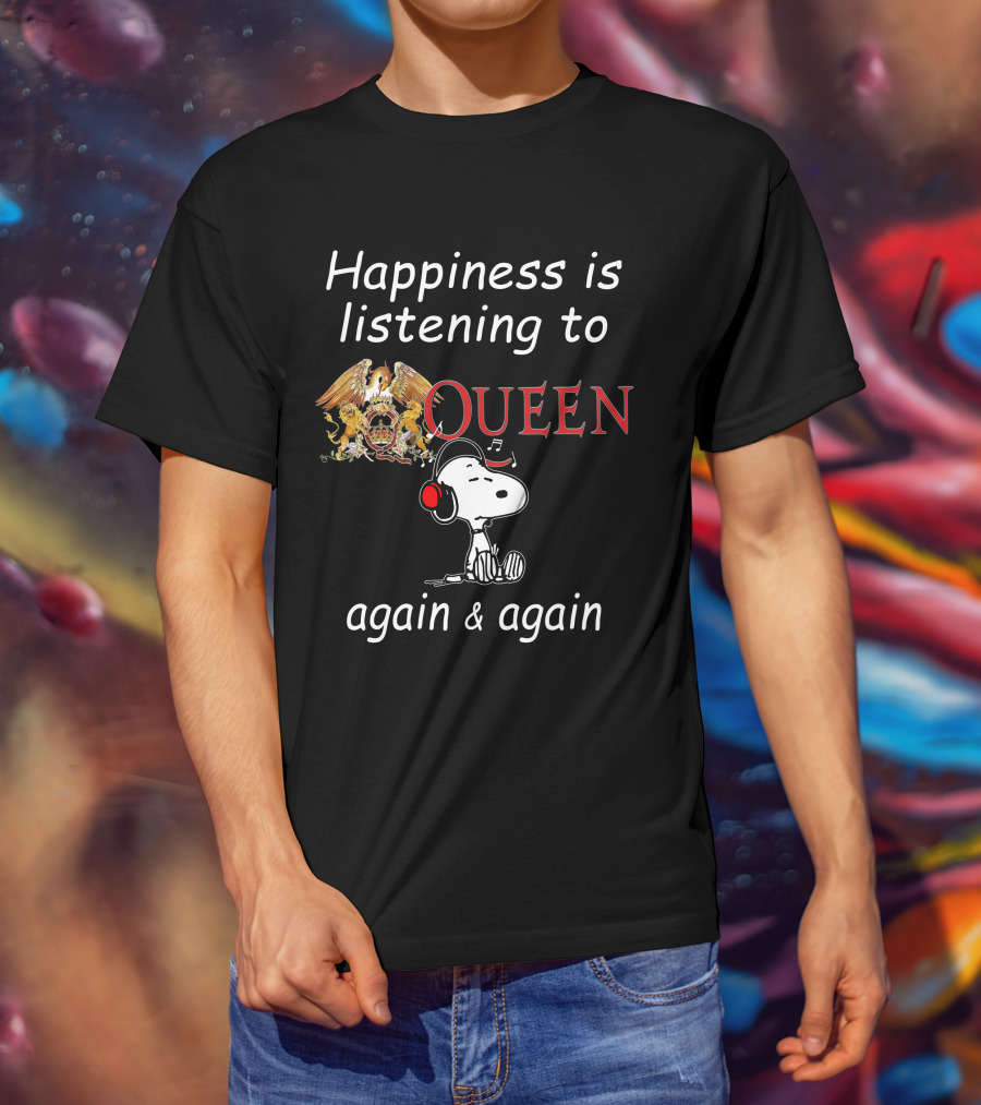 Queen Snoopy Headphones T-Shirt