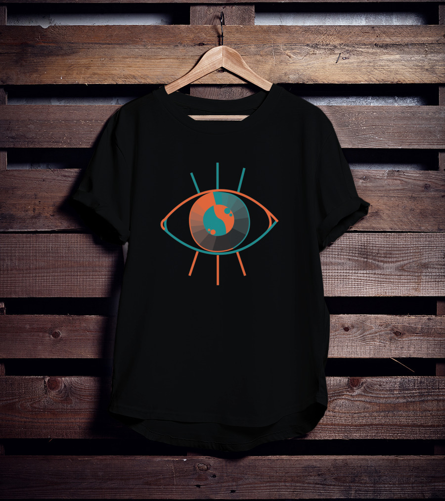 All Seeing Aye Eye With Yin Yang Symbol 1225648 T-Shirt