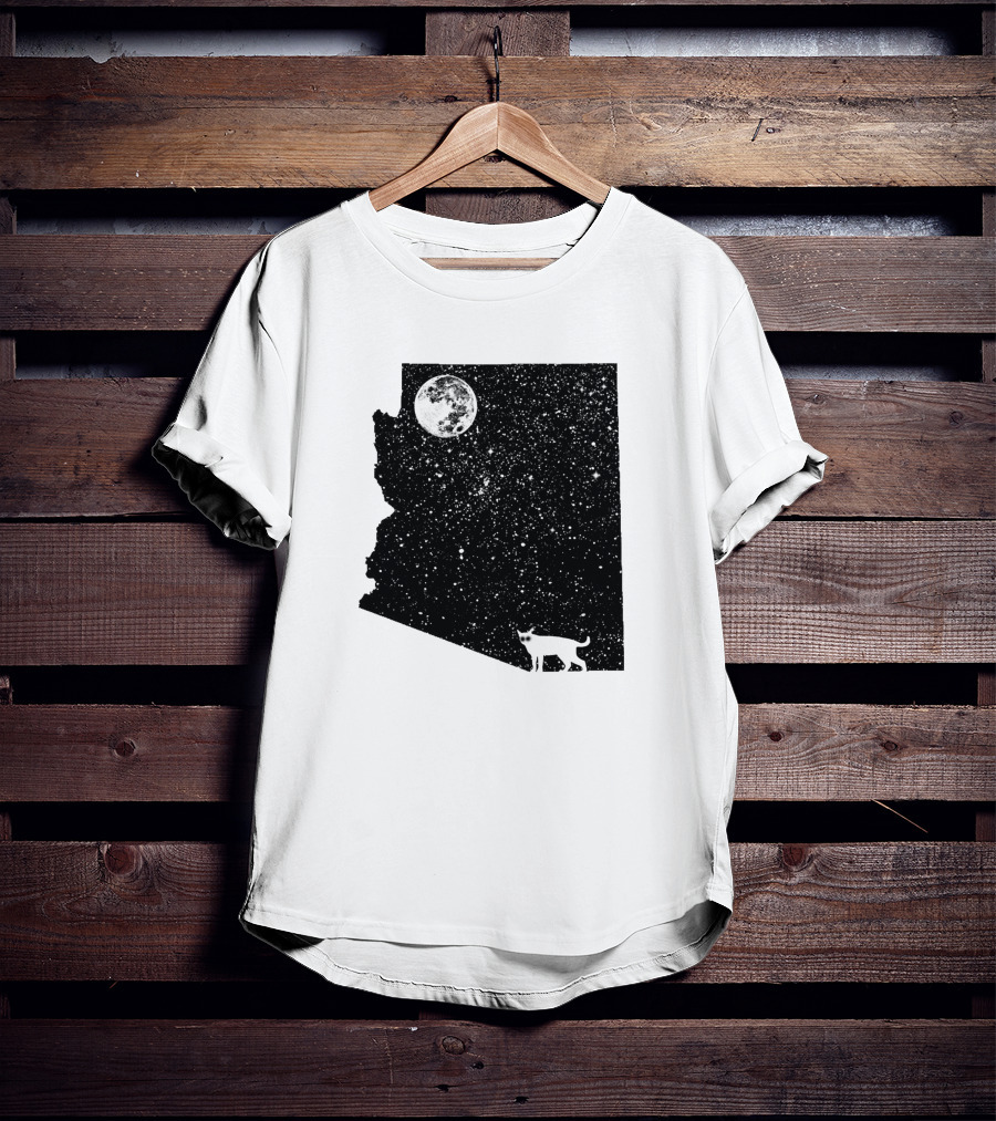 Arizona Cat Moon Silhouette 60047 T-Shirt
