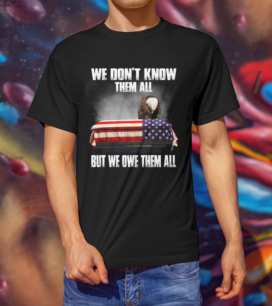 We Don't Know Them All But We Owe Them All American Eagle Day T-Shirt