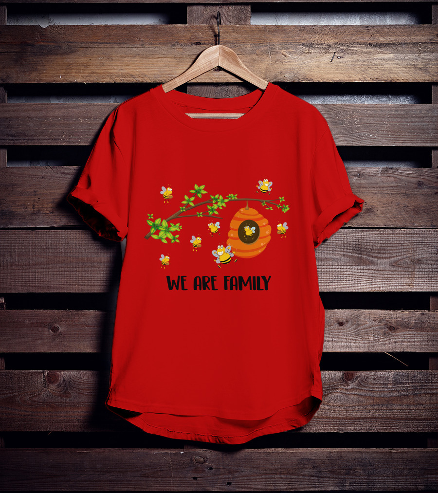 Bee We Are Family Friend Trip Vacation Party Hive Buzzing Community T-Shirt