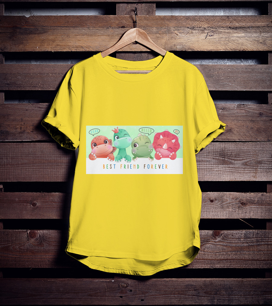 Dinosauria Best Friend Forever Roar Hello Hi T-Shirt