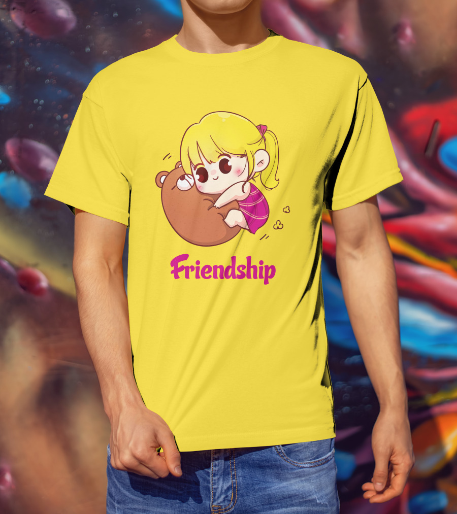 Friendship Baby Comfortable Bear Hug Illustration For Brother T-Shirt
