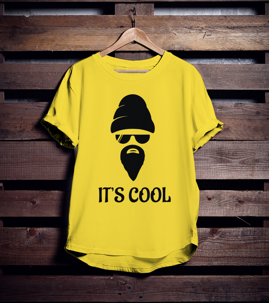 IT'S COOL Bearded Face Sunglasses Beanie T-Shirt