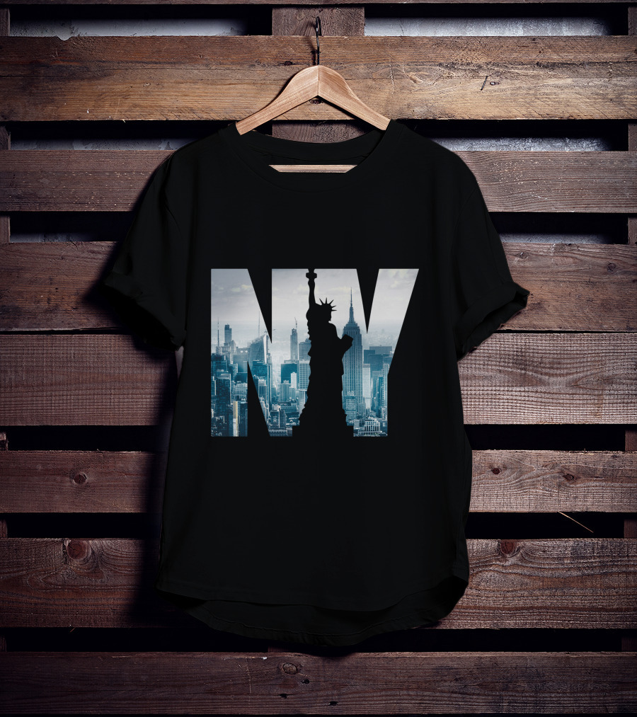 NY New York City Skyline Statue Of Liberty T-Shirt