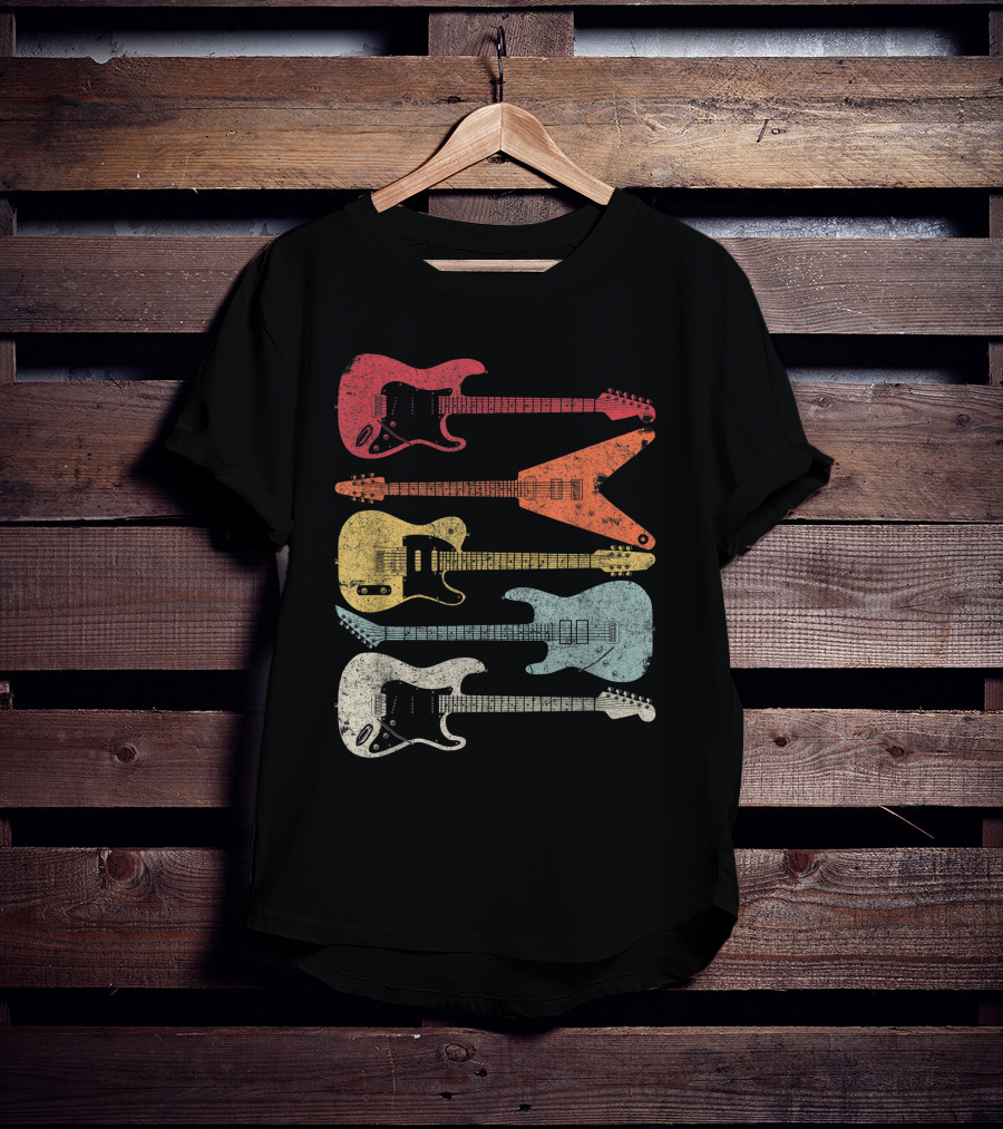 Retro Electric Guitar Collection T-Shirt