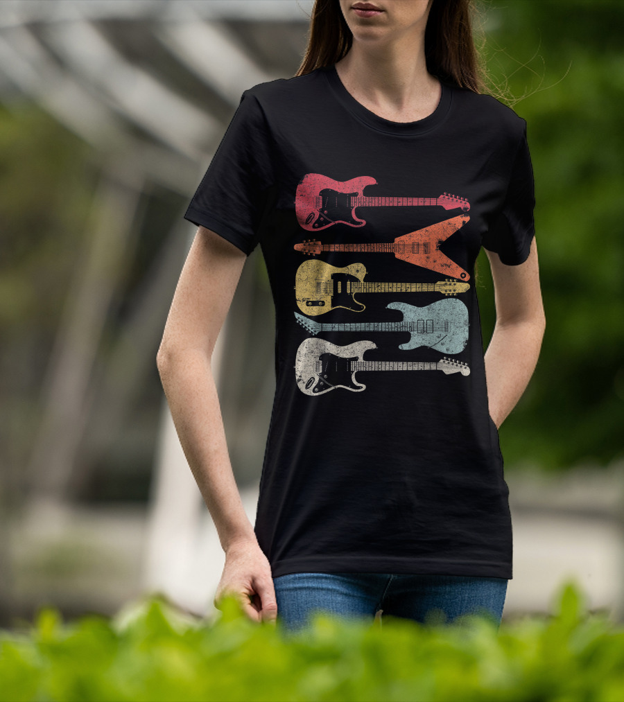 Retro Electric Guitar Collection T-Shirt