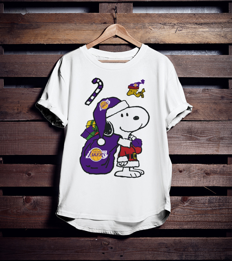 Los Angeles Lakers Snoopy Christmas Special T-Shirt