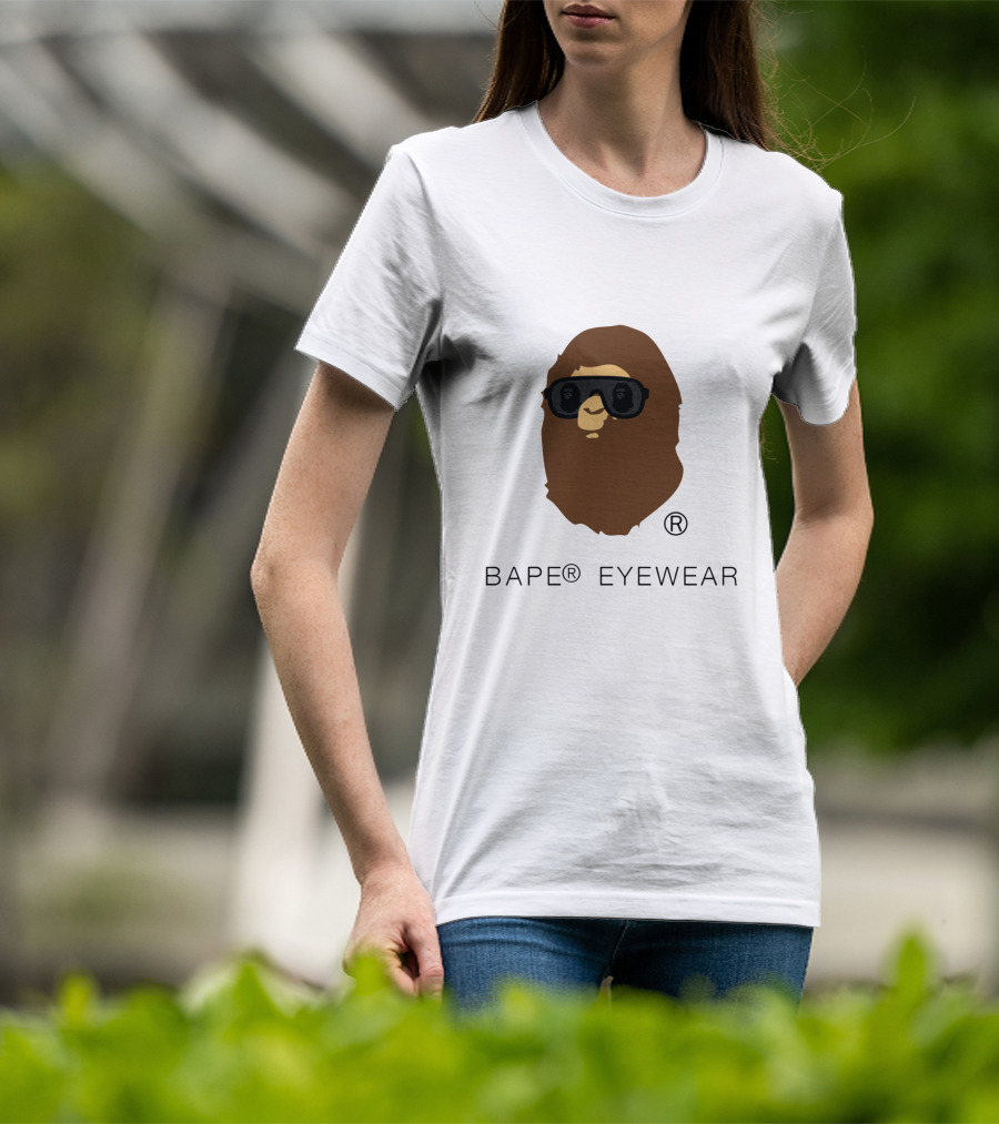BAPE® Eyewear Iconic Ape Head With Sunglasses T-Shirt