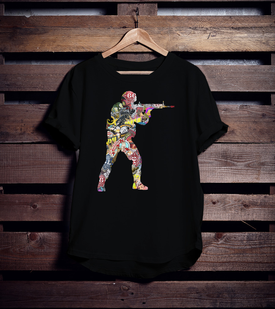 Counter Strike Global Offensive Patchwork T-Shirt