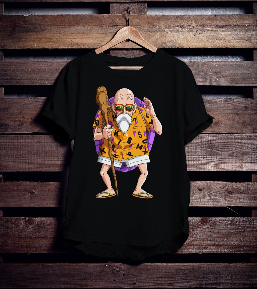 Dragon Turtle Hermit Character With Glasses And Staff T-Shirt