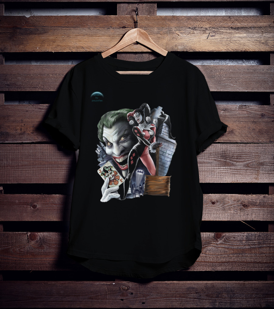 Joker Harley Quinn Gotham Joker Card T-Shirt