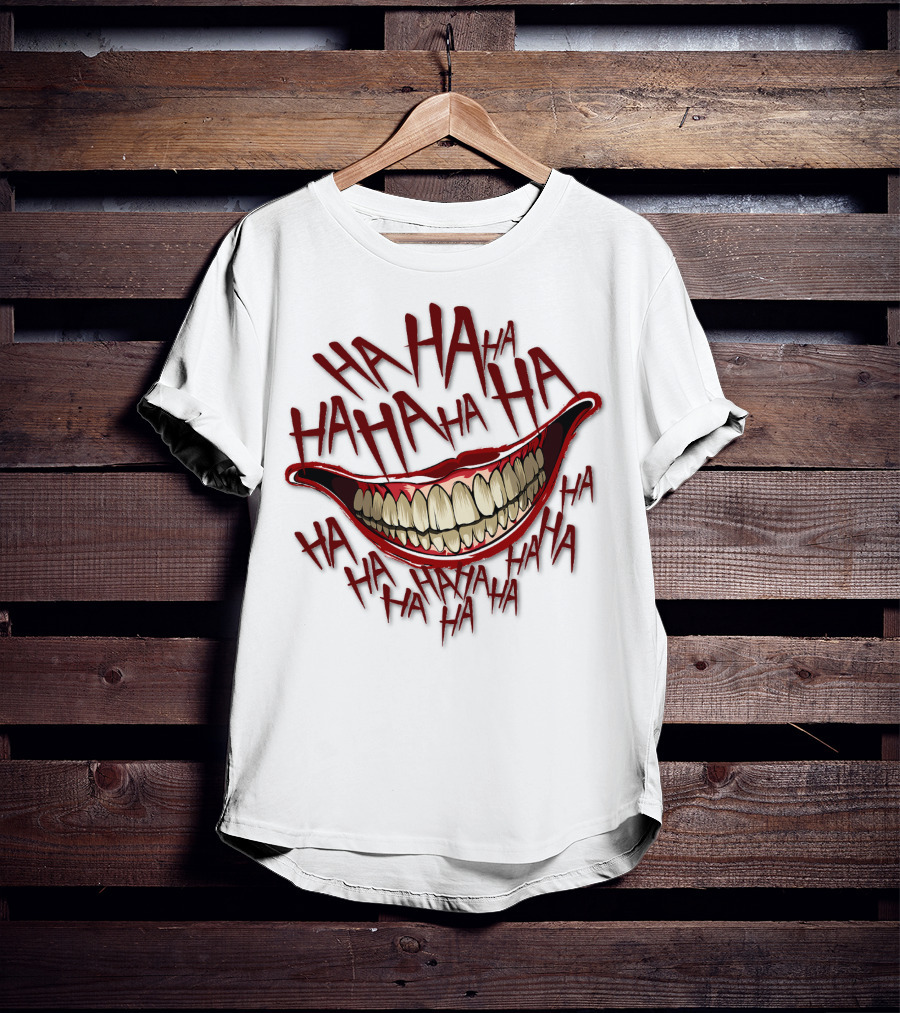 HAHA HAHA HAHA Grinning Mouth T-Shirt
