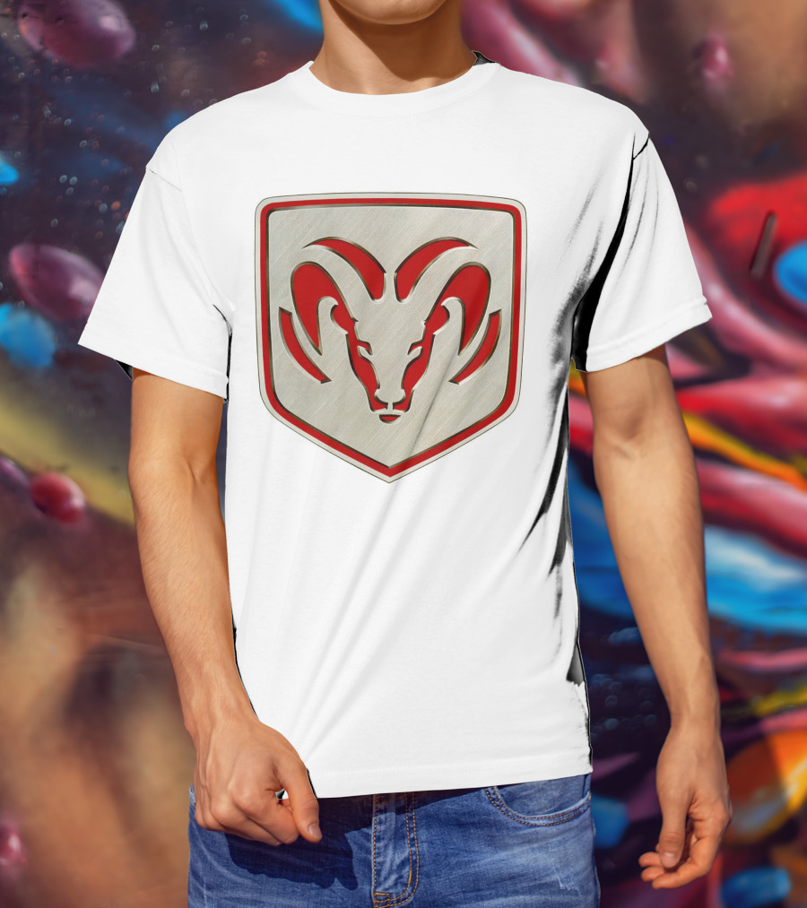 The Ram Emblem Silver Redbadge T-Shirt