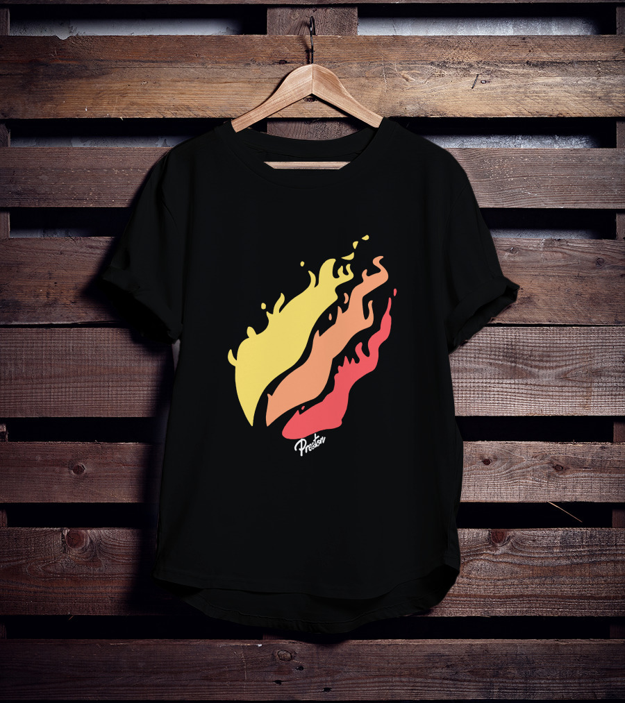 Preston Fire Flame Logo PrestonStyles.com Merch T-Shirt
