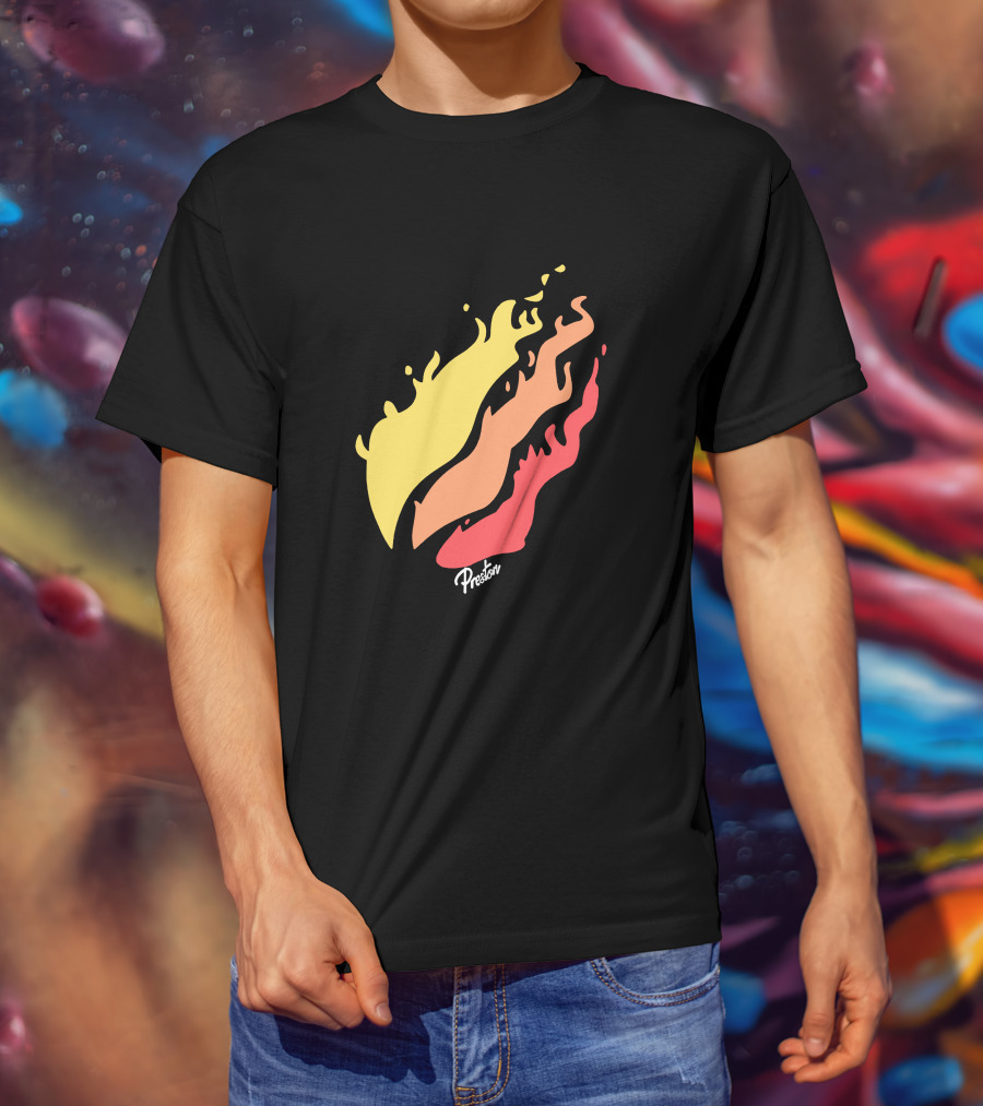 Preston Fire Flame Logo PrestonStyles.com Merch T-Shirt