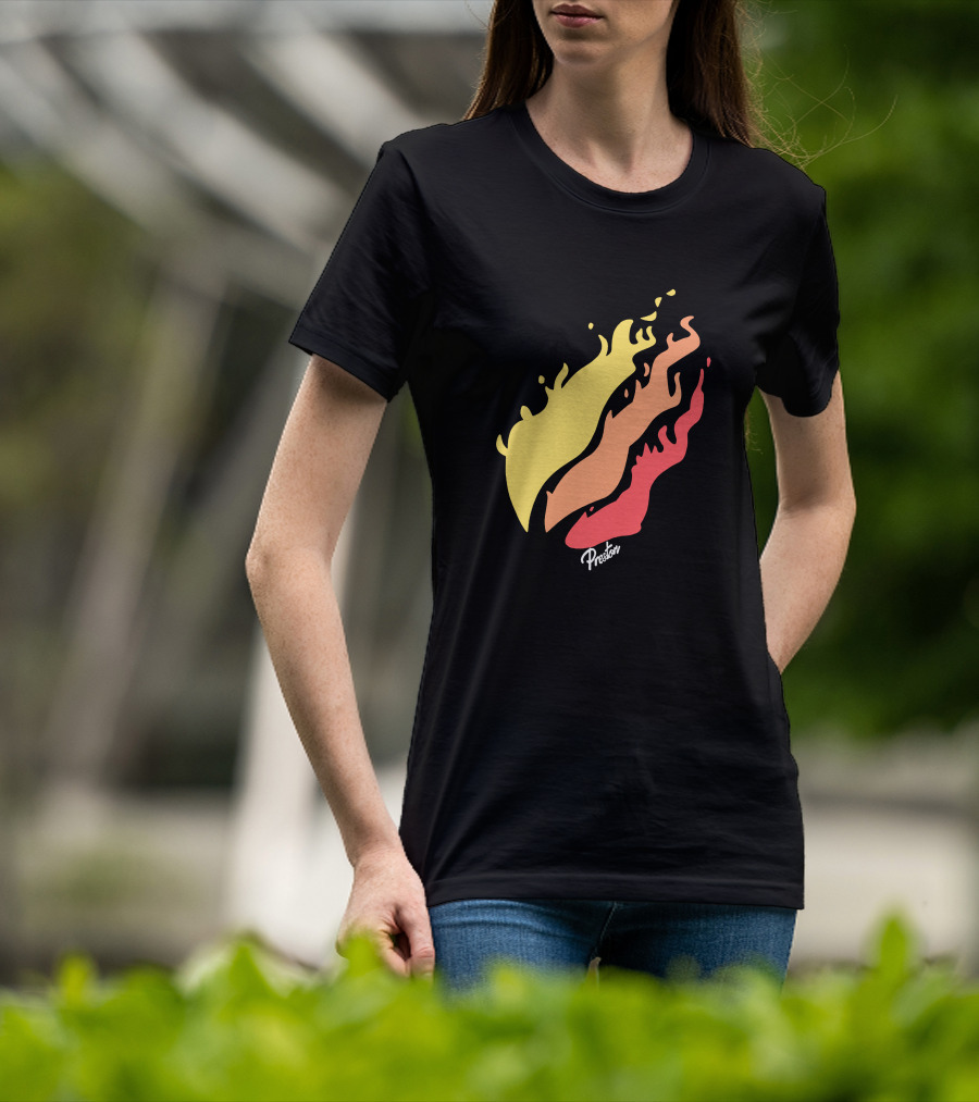 Preston Fire Flame Logo PrestonStyles.com Merch T-Shirt