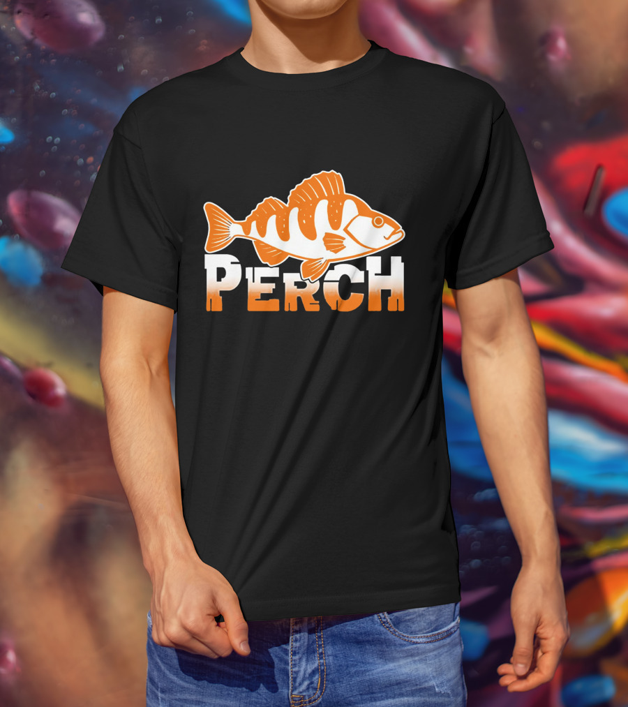 PERCH Fish Orange T-Shirt