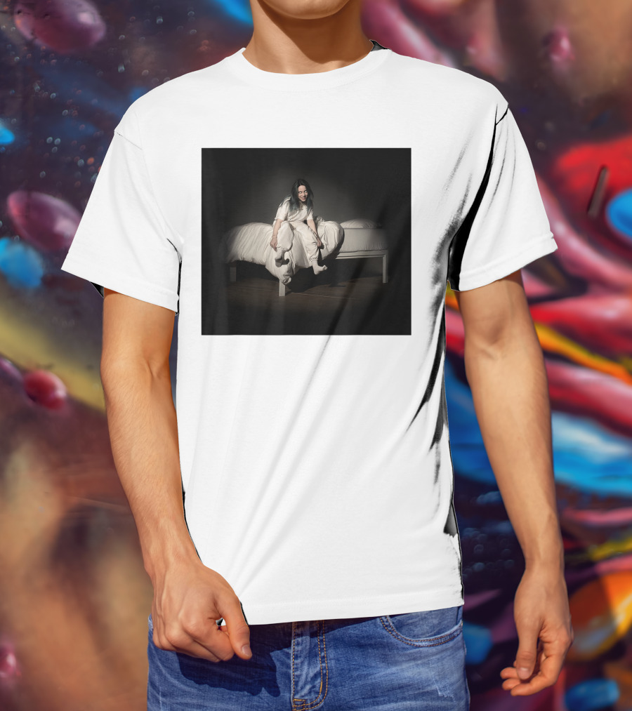 Billie Eilish Sweet Dreams Bed Scene White T-Shirt