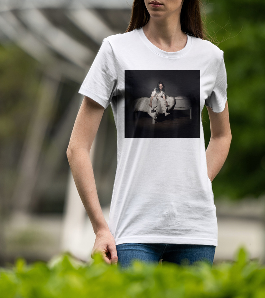 Billie Eilish Sweet Dreams Bed Scene White T-Shirt