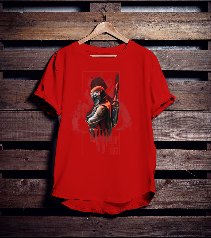 Star Wars Boba Fett Mandalorian Hunter Mythosaur Crest T-Shirt