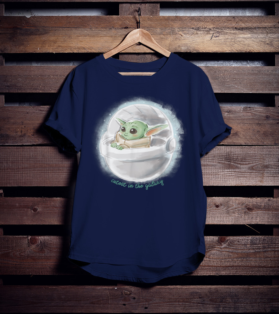Star Wars The Mandalorian The Child Cutest In The Galaxy Floating Pod T-Shirt