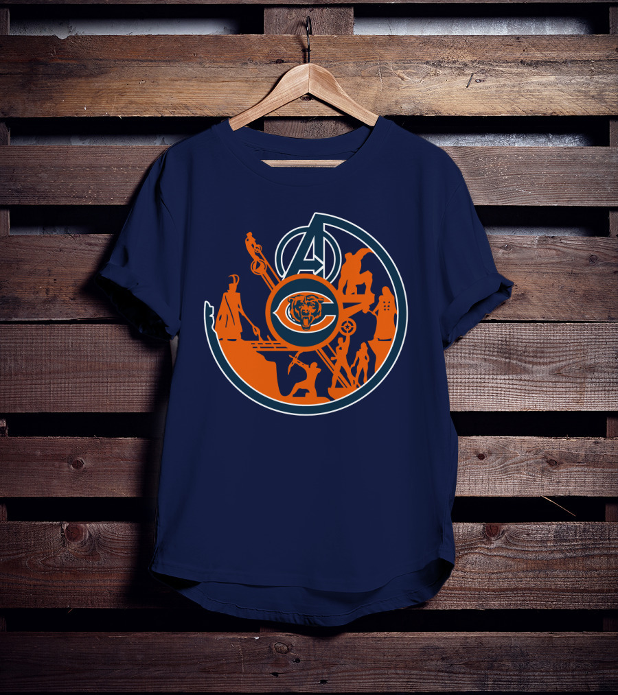Chicago Bears Avengers Crossover T-Shirt