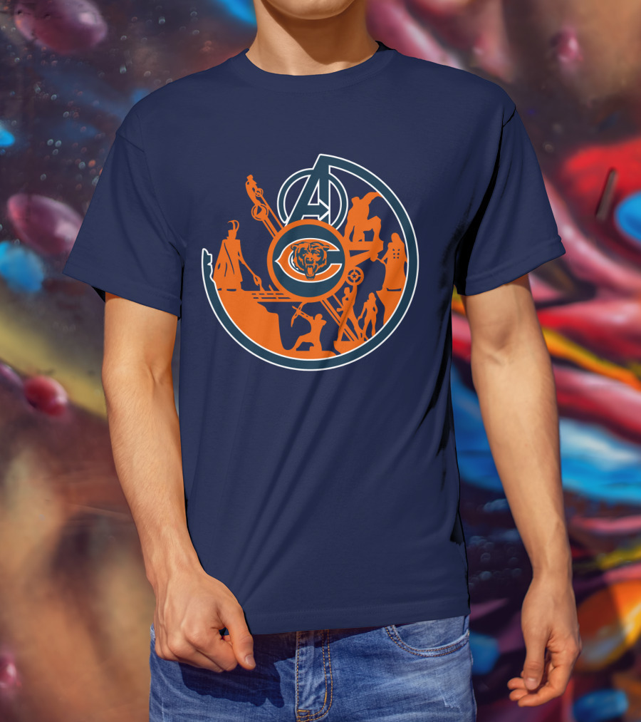 Chicago Bears Avengers Crossover T-Shirt
