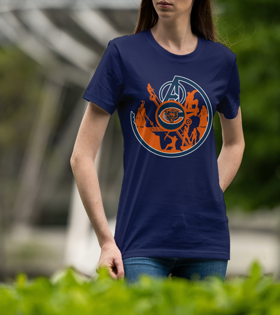 Chicago Bears Avengers Crossover T-Shirt
