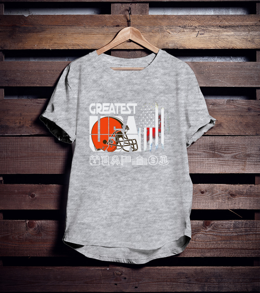 Greatest Usa America Football Helmets Calendar Flag Government Currency Traditions T-Shirt
