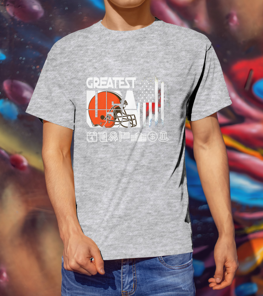 Greatest Usa America Football Helmets Calendar Flag Government Currency Traditions T-Shirt