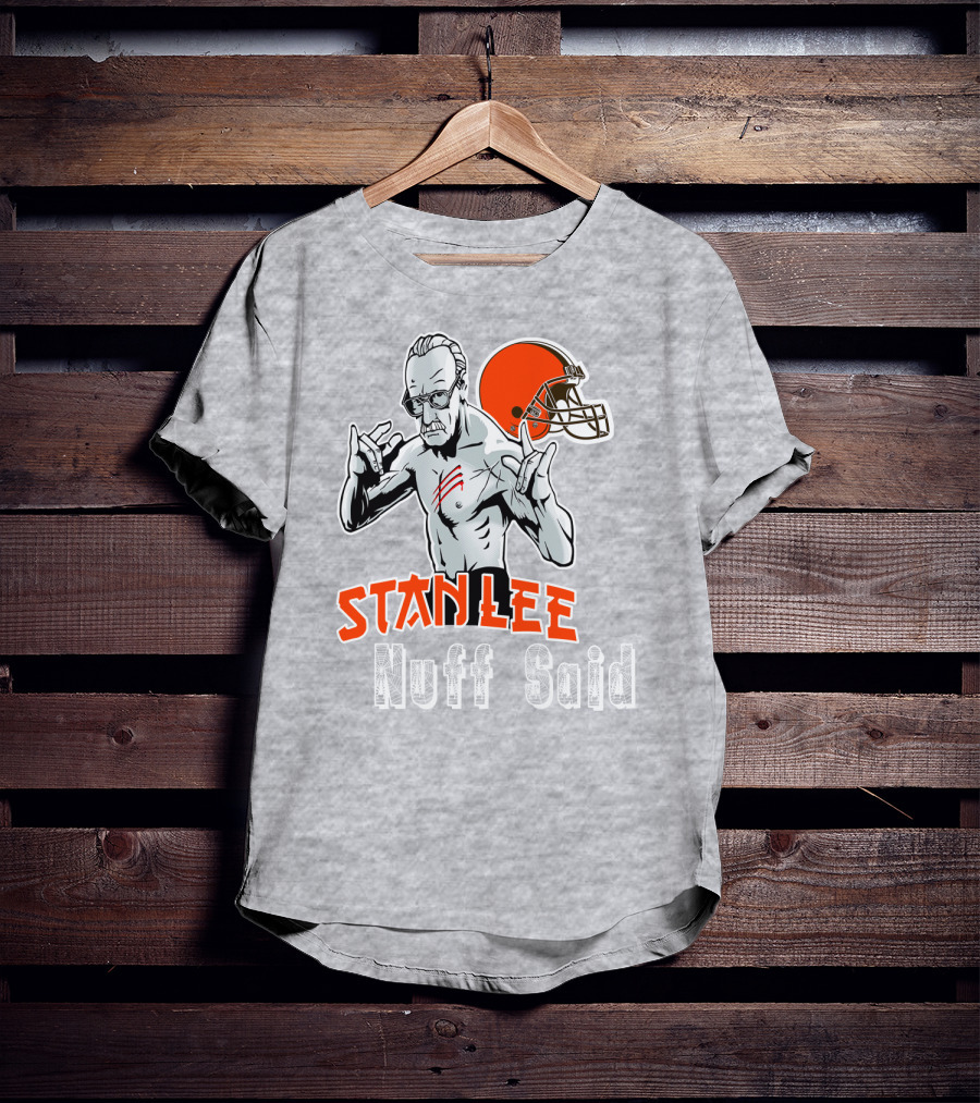 Stanlee Nuff Said Browns Helmet T-Shirt