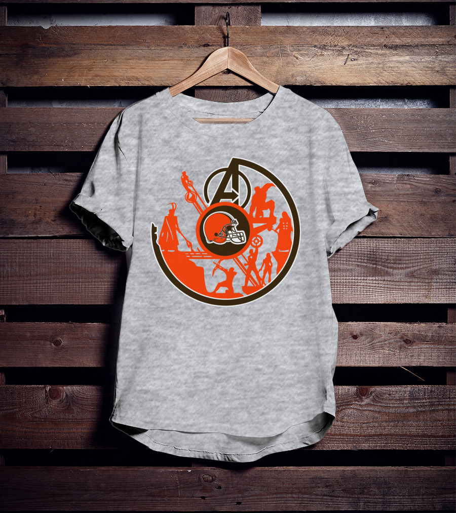 Cleveland Browns Avengers Mashup T-Shirt