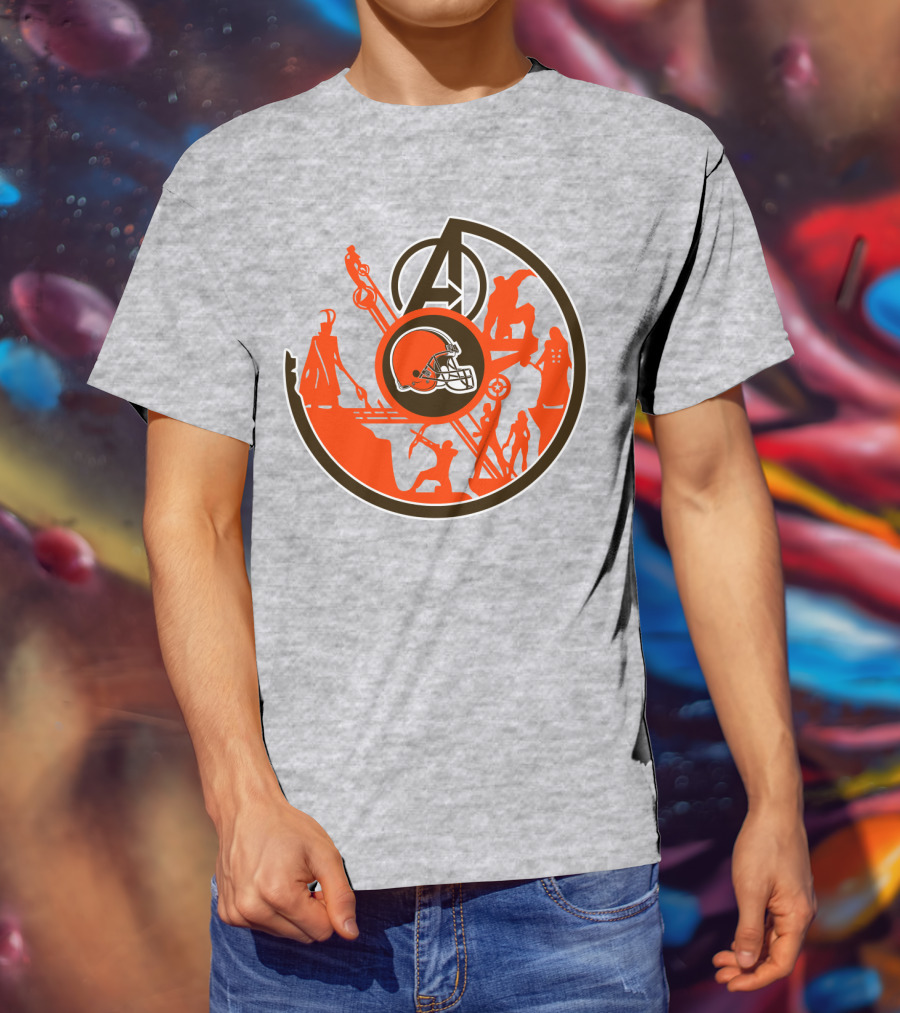 Cleveland Browns Avengers Mashup T-Shirt