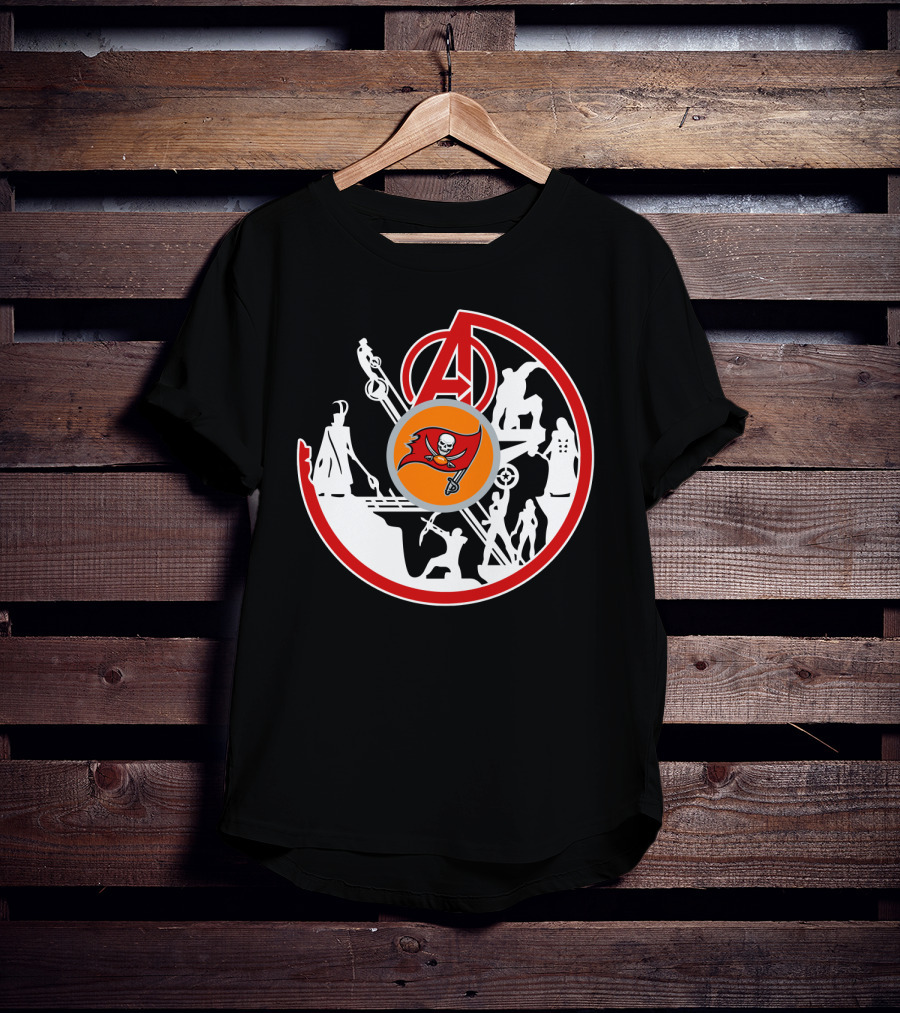 Avengers Buccaneers Crossover Silhouettes T-Shirt