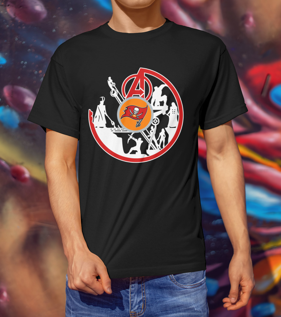 Avengers Buccaneers Crossover Silhouettes T-Shirt