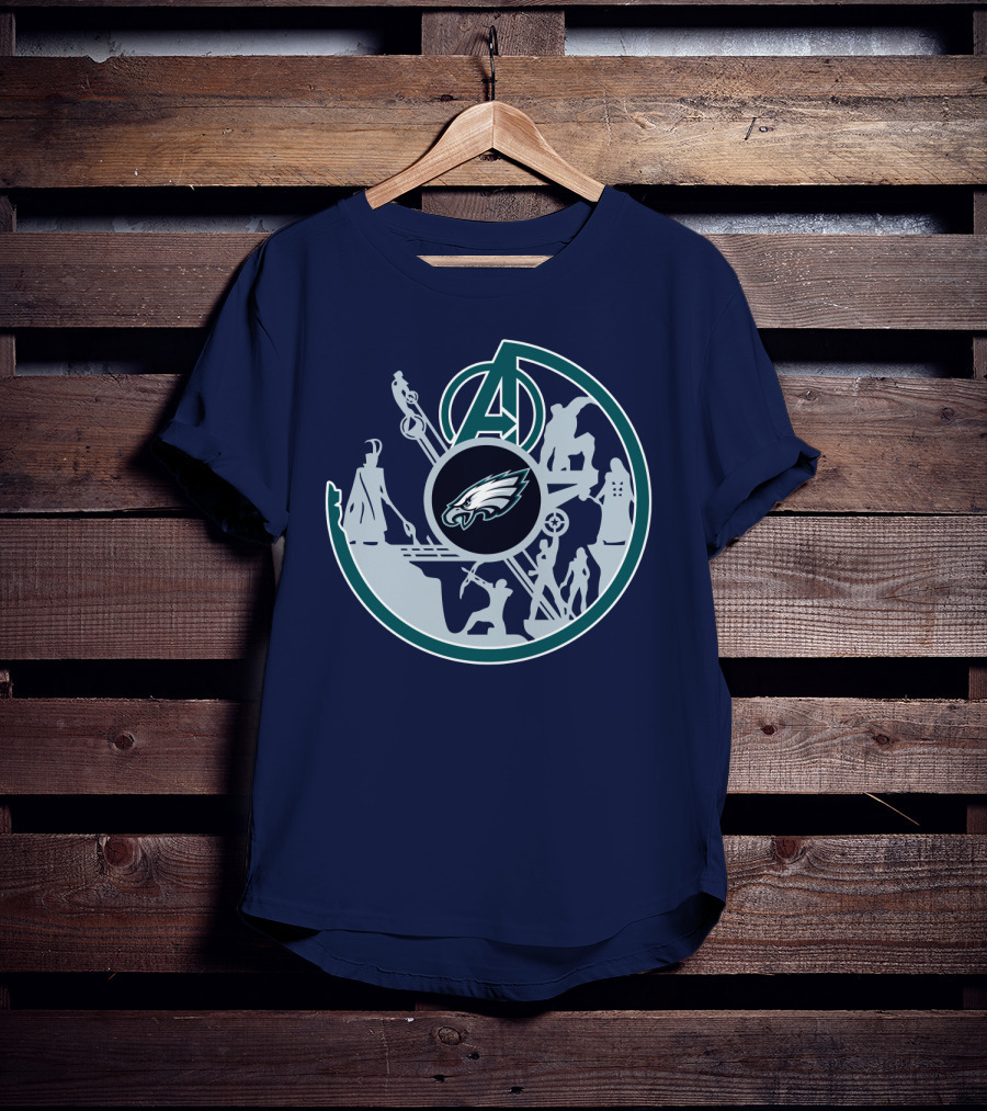 Eagles Avengers Silhouette Crossover T-Shirt