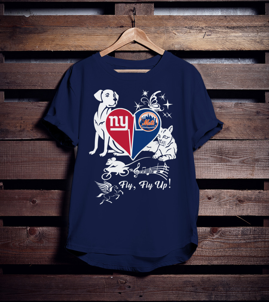 Ny Giants Mets Fly Fly Up T-Shirt