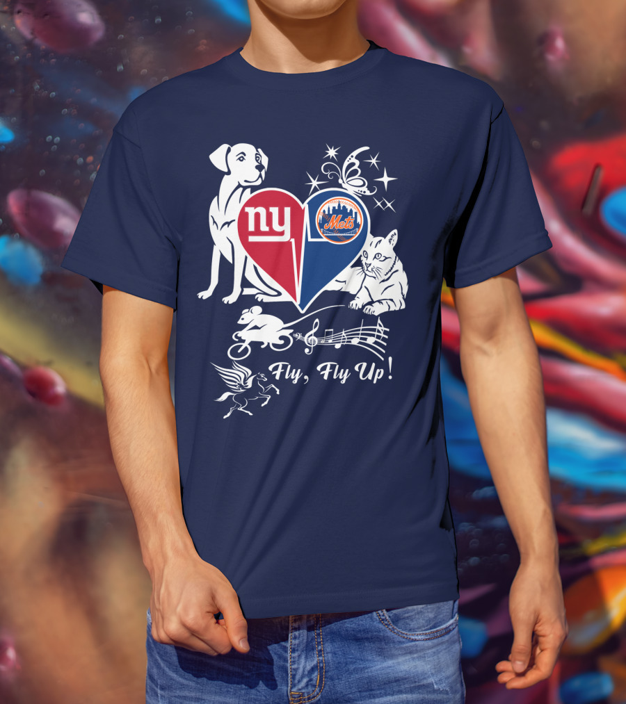 Ny Giants Mets Fly Fly Up T-Shirt