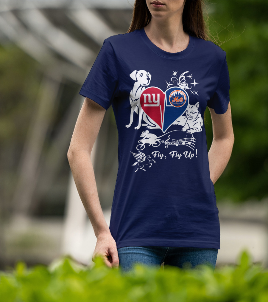 Ny Giants Mets Fly Fly Up T-Shirt