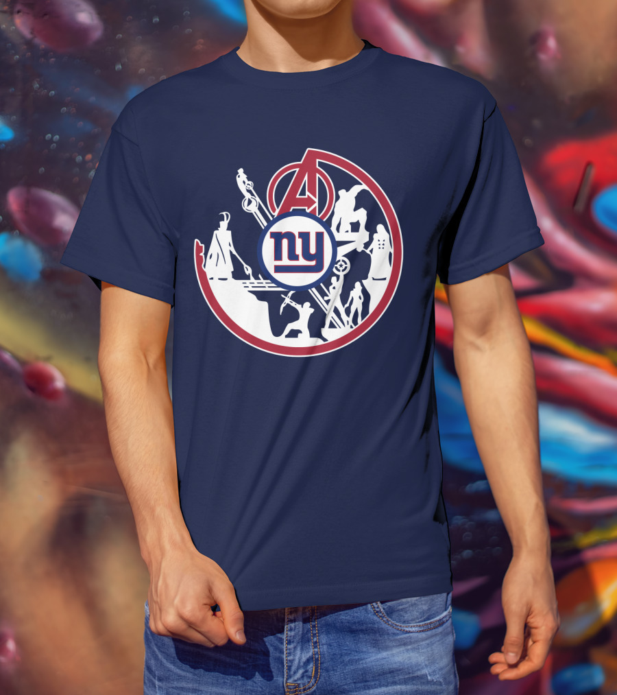 Ny Giants Avengers Crossover T-Shirt