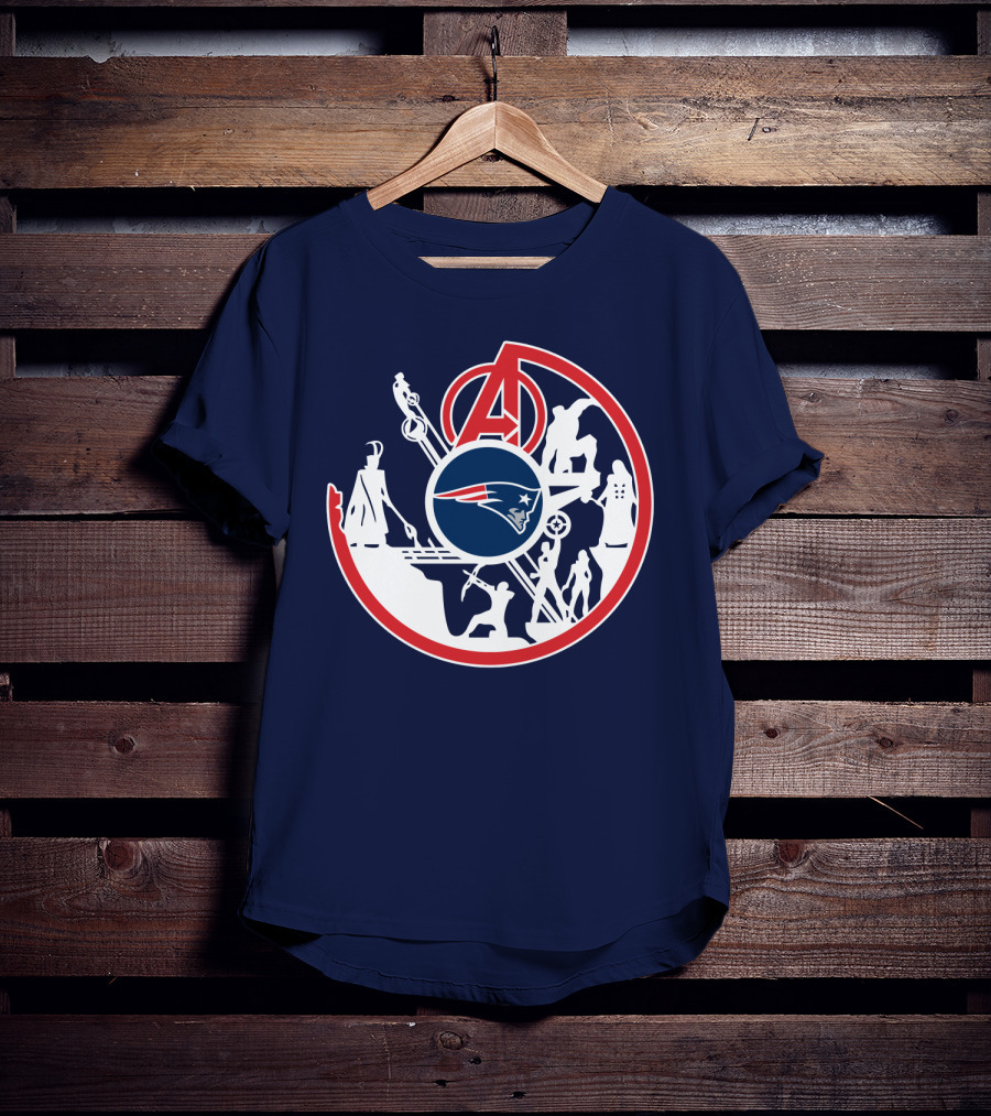 New England Patriots Avengers Crossover T-Shirt
