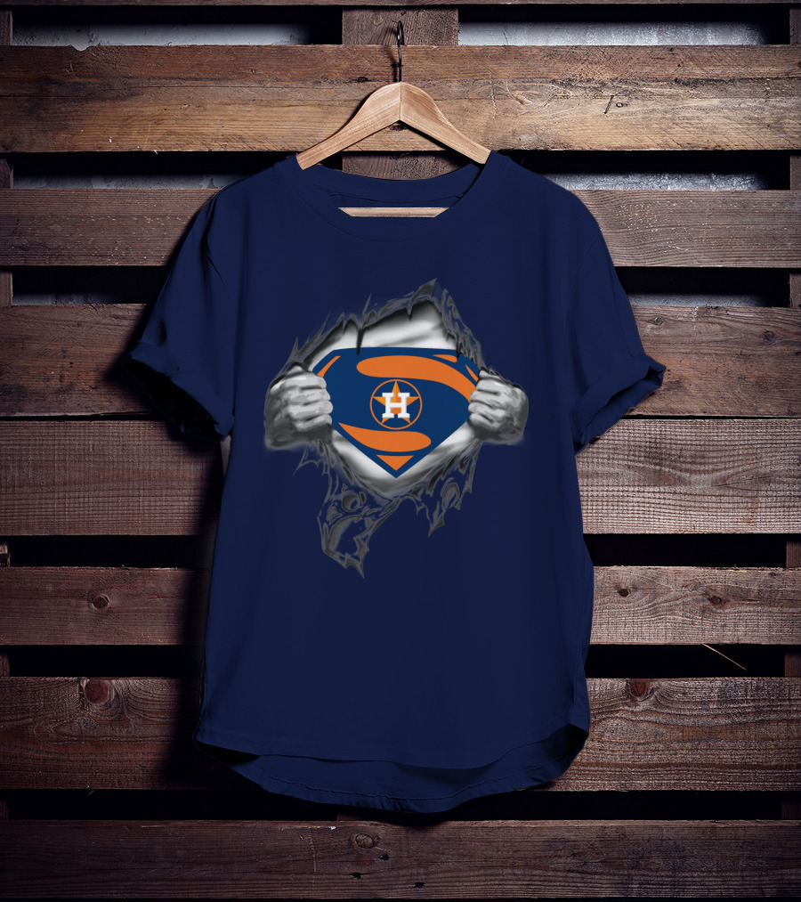 Superman Style Houston Astros Symbol T-Shirt