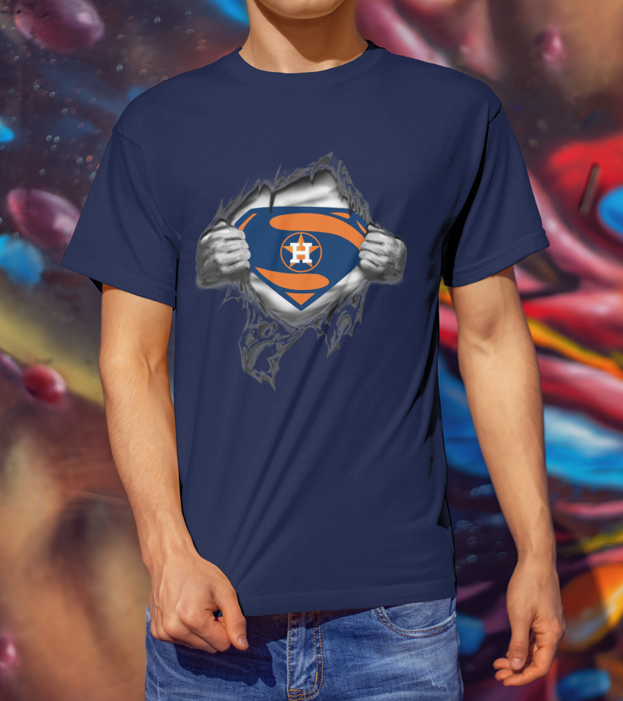 Superman Style Houston Astros Symbol T-Shirt