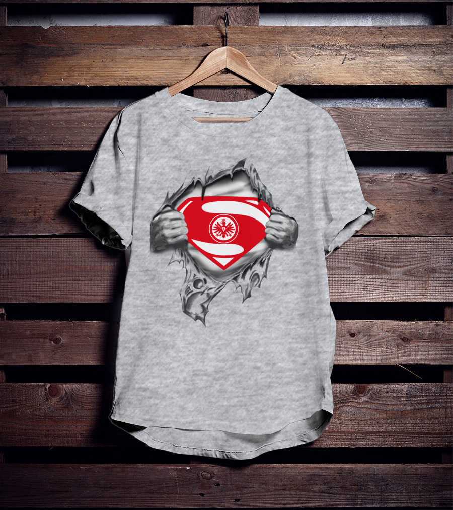 Superman Frankfurt Eintracht Logo Emblem Burst T-Shirt