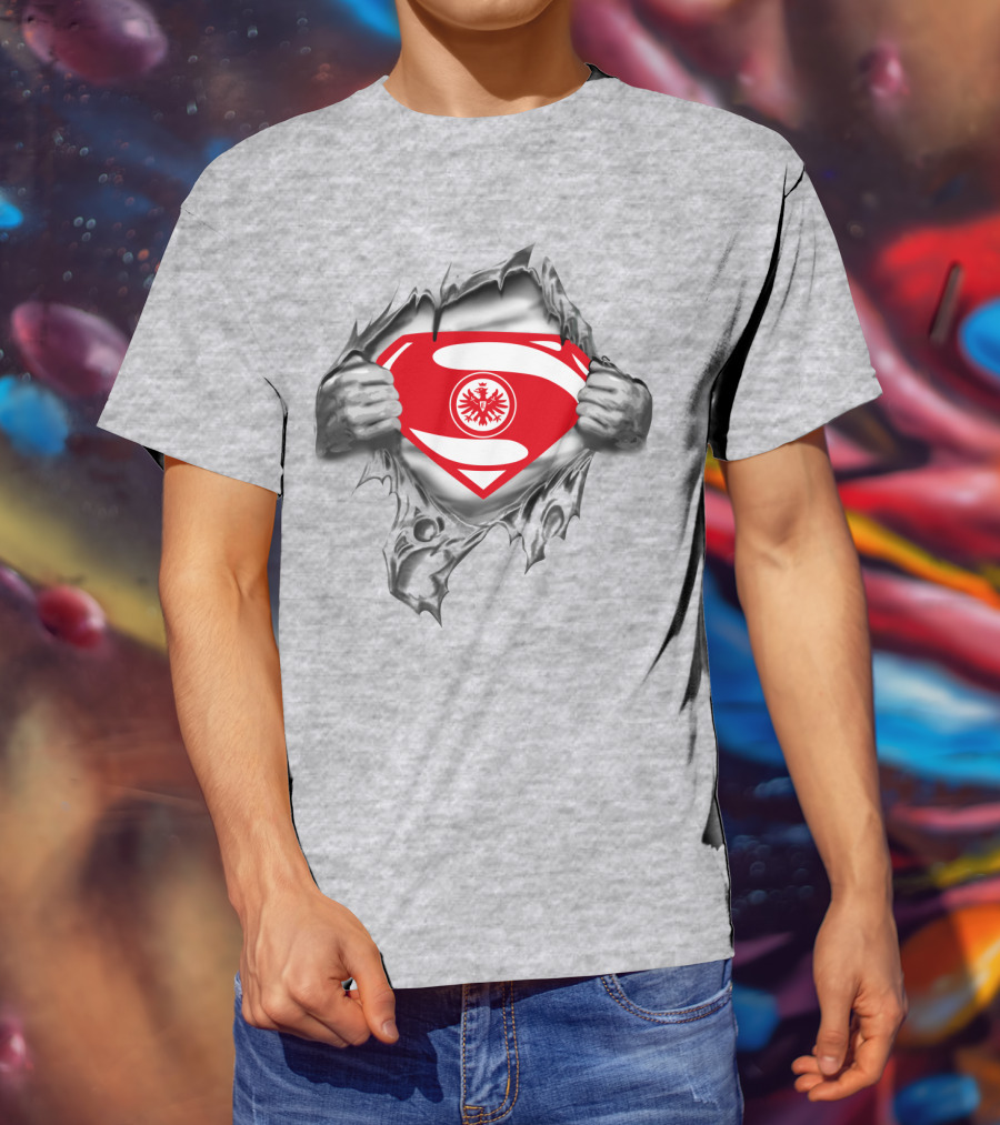Superman Frankfurt Eintracht Logo Emblem Burst T-Shirt
