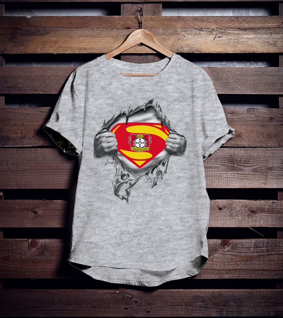 Bayer 04 Leverkusen Superman Crest Bundesliga 1904 T-Shirt